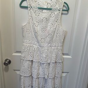 Lilly Pulitzer Ivory Eyelet Dress. NWT. SZ 12